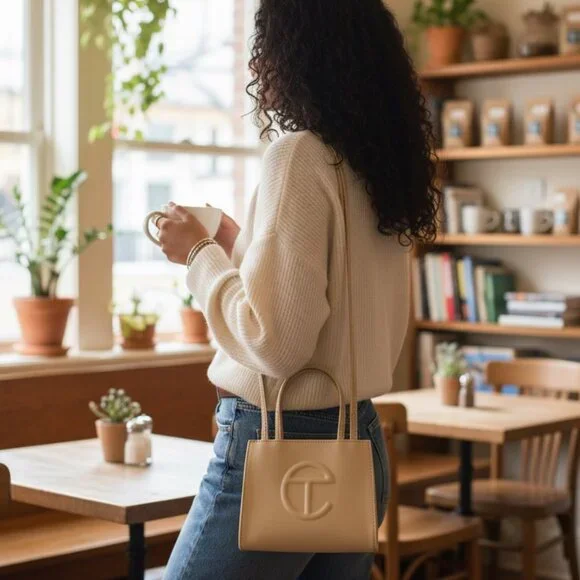 Telfar Small Shopping Bag | Cream | NWOT - Picture 8 of 8